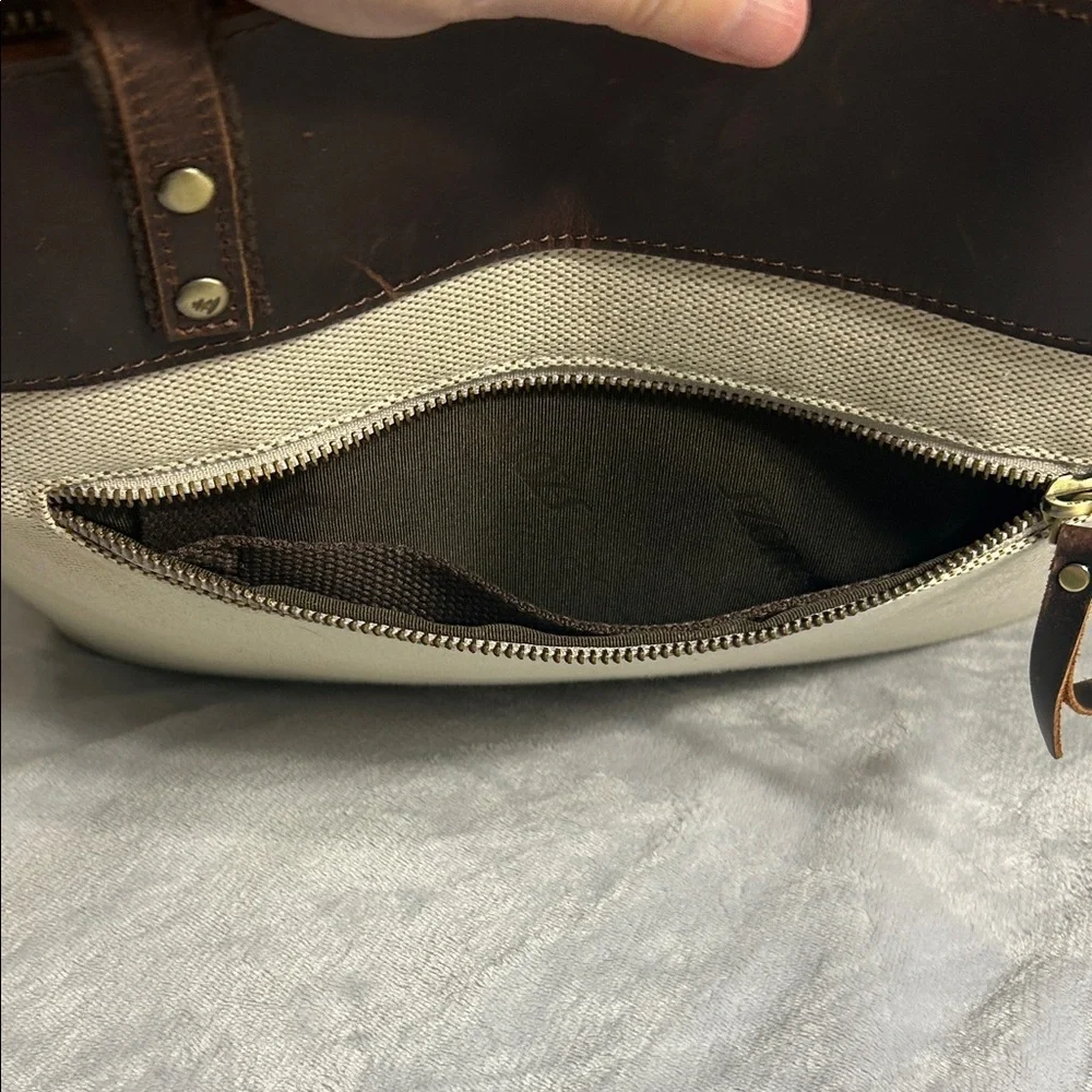 SZone Leather & Canvas Laptop Tote